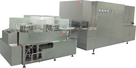 全自動ボトル洗浄・乾燥・殺菌機