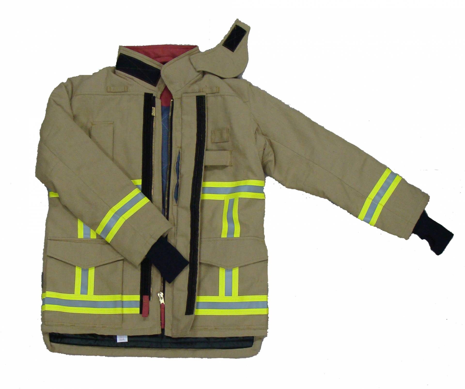 Tuta antincendio Premium 701-G in stile europeo, livello 2 EN469, certificato CE, resistente per proteggere i pompieri