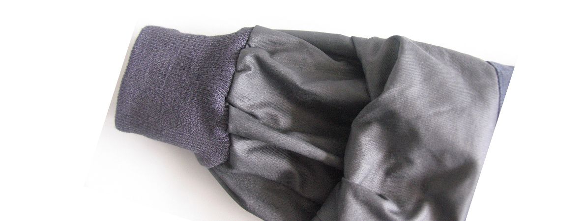 Puño de punto de aramida con agujero para el pulgar o lazo - Puño ajustado y elástico resistente al fuego y al calor Puño de punto de aramida con agujero para el pulgar o lazo - Puño ajustado y elástico resistente al fuego y al calor