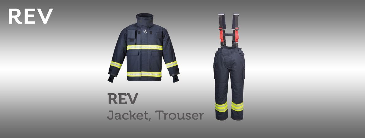 Traje de Combate a Incêndio Ultra Leve e Antiviral - Traje de combate a incêndio Rev, EN469 Nível 2, casca externa de sarja, casca externa Ripstop Traje de Combate a Incêndio Ultra Leve e Antiviral - Traje de combate a incêndio Rev, EN469 Nível 2, casca externa de sarja, casca externa Ripstop