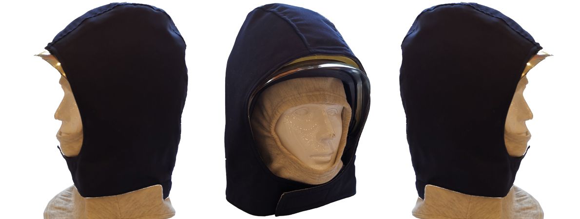 EN469 Four-Layer Hood to Cover Fire Fighting Helmet - Fire Resistant Helmet Cover made by EN469 assembly fabrics EN469 Four-Layer Hood to Cover Fire Fighting Helmet - Fire Resistant Helmet Cover made by EN469 assembly fabrics