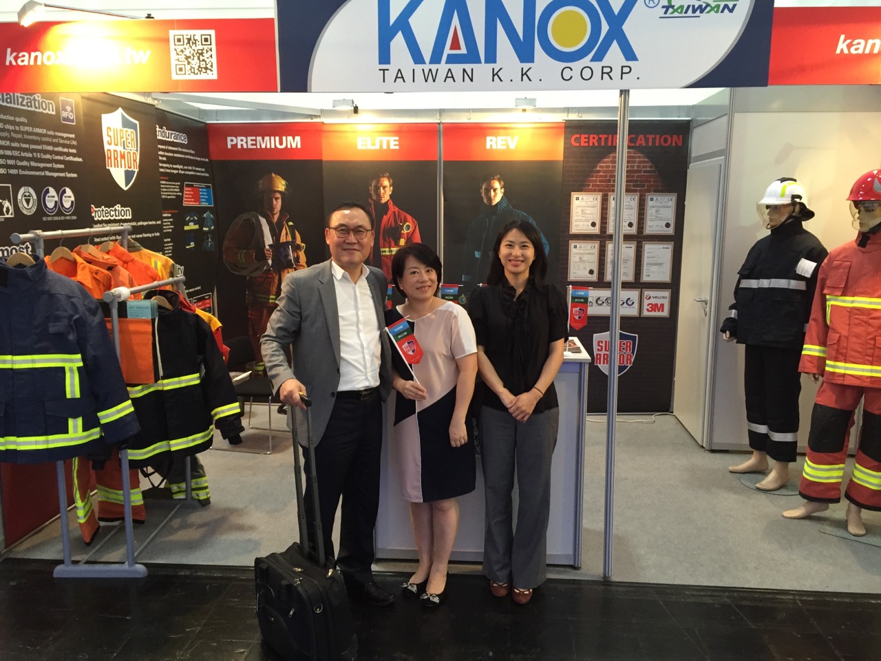 شركة Taiwan K.K. Corp في Interschutz 2015،
أكبر معرض لمعدات السلامة الشخصية