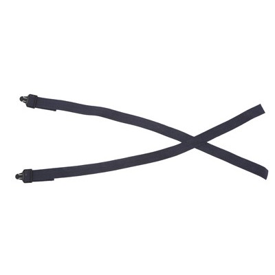Penahan api bahu dengan ikat pinggang elastis atau tali webbing tidak elastis yang dapat dilepas atau dipasang pada pinggang