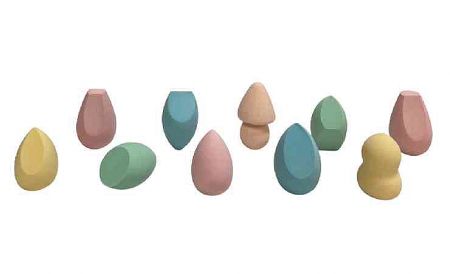 Makeup Sponge - Makeup Sponge made of SBR non-latex, non-absorbent, wet/dry use, durable and easy to clean.