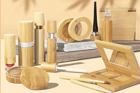 Étuis de cosmétiques fabriqués en matériau de bambou
