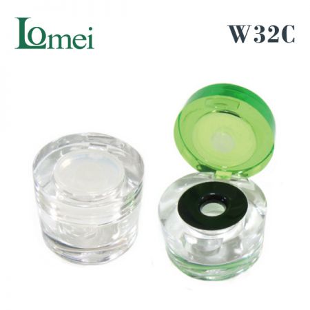 Plastic Solid Balm Jar - W32C-4g- Solid Balm Jar