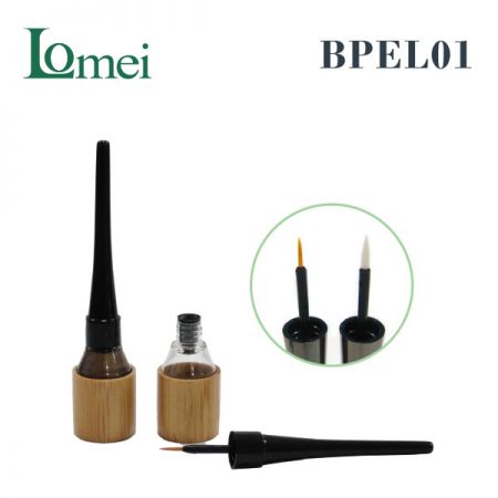 Tubo di bottiglia di mascara in bambù - BPEL01-4.5g - Confezione cosmetica in bambù