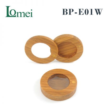 Компакт для макияжа из бамбука-BP-E01W-7г-Косметический бамбуковый футляр