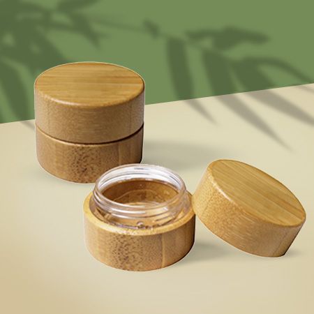 竹製クリームジャー - 竹素材クリームジャー