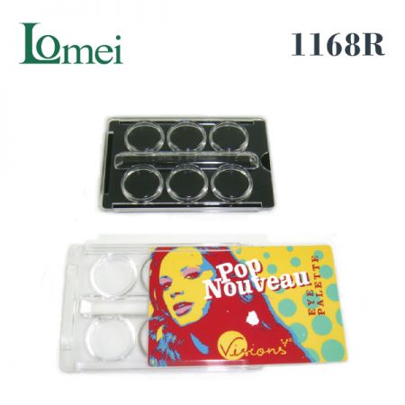 Многоцветный компакт для макияжа - 1168R-1.2 г - упаковка для компактного макияжа