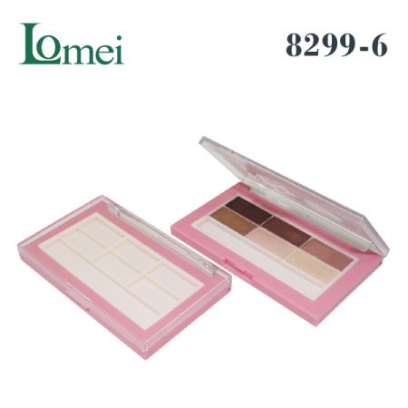 Compact de maquillage multicolore - 8299-6-1,2g-Emballage compact de maquillage