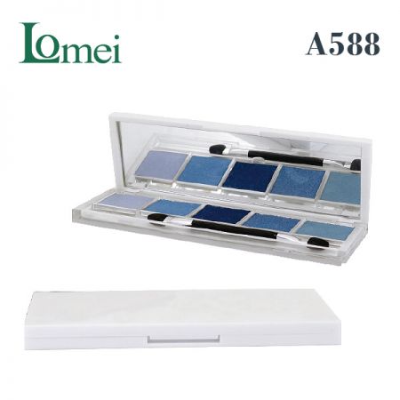 Compact de maquillage multicolore - A588-1,8g-Emballage compact de maquillage