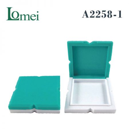 ตลับแต่งหน้าทรงสี่เหลี่ยมผืนผ้า - A2258-1-7g-แพ็คเกจแต่งหน้าขนาดกะทัดรัด