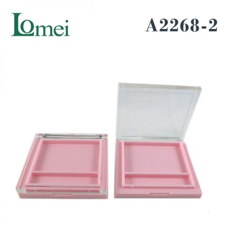 塑膠單色方型粉盤 - A2268-2-5g-粉盤化妝品包材