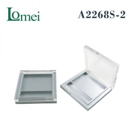 塑膠單色方型粉盤 - A2268S-2-3g-粉盤化妝品包材