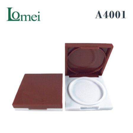 塑膠單色方型粉盤 - A4001-10g-粉盤化妝品包材