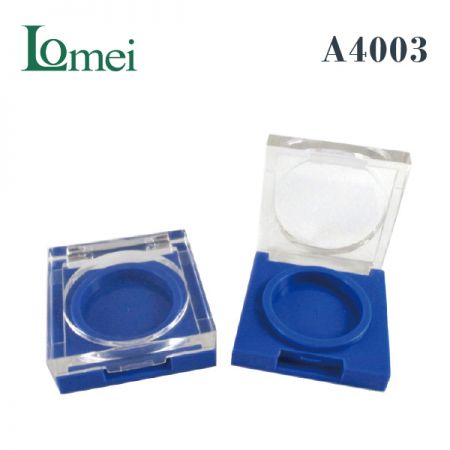 塑膠單色方型粉盤 - A4003-4g-粉盤化妝品包材