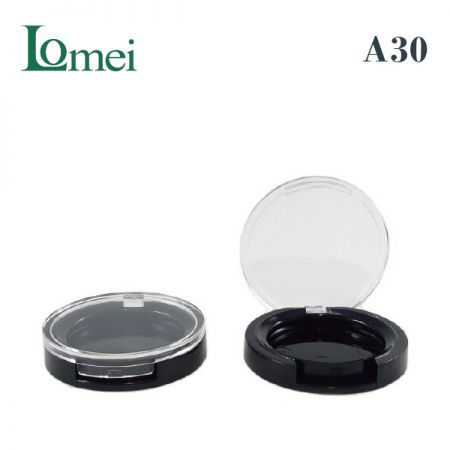 塑膠單色圓型粉盤 - A30-2g-粉盤化妝品包材
