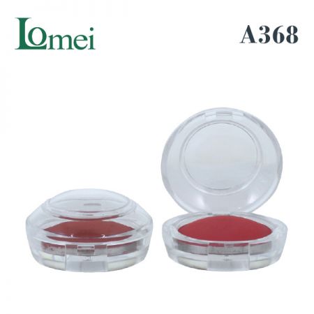 塑膠單色圓型粉盤 - A368-6g-粉盤化妝品包材