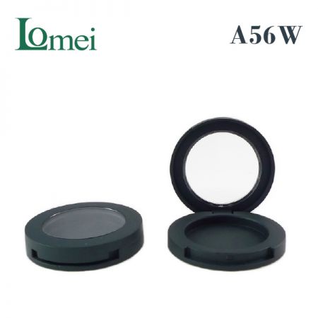 塑膠單色圓型粉盤 - A56W-5.5g-粉盤化妝品包材