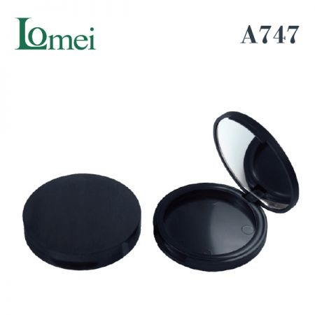 塑膠單色圓型粉盤 - A747-10g-粉盤化妝品包材
