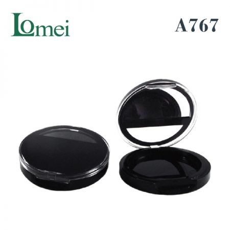 塑膠單色圓型粉盤 - A767-10g-粉盤化妝品包材