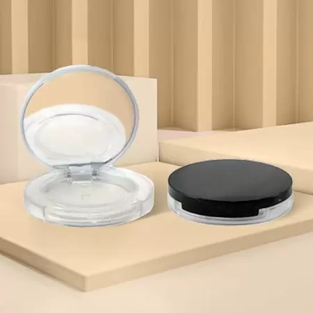 Round Makeup Compact - Round Compact Cosmetics Package