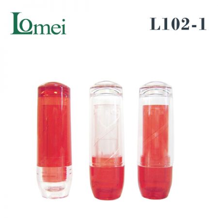 Tube de rouge à lèvres en PMMA-L102-1-3,5g / 3,8g-Emballage de tube de rouge à lèvres