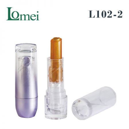 Tube de rouge à lèvres en acrylique-L102-2-3,5g / 3,8g-Emballage de tube de rouge à lèvres