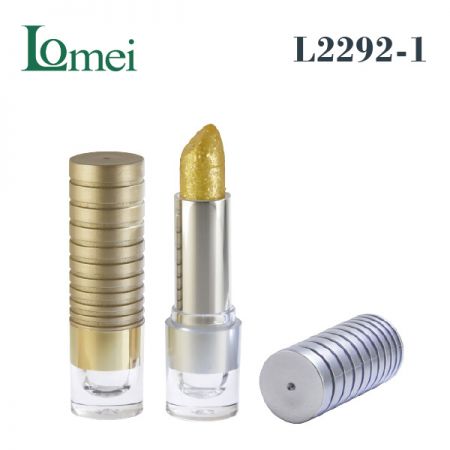 Tubo di rossetto in plastica-L2292-1-3.5 / 3.8g-Pacchetto tubo di rossetto