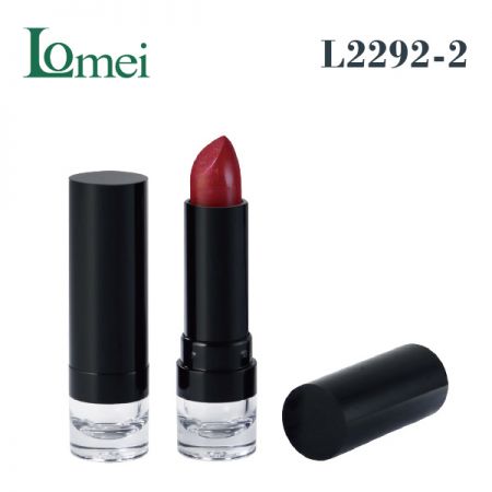 Tubo di rossetto in plastica-L2292-2-3.5 / 3.8g-Pacchetto tubo di rossetto