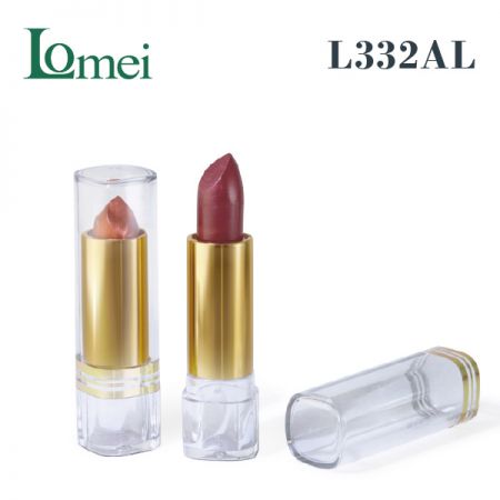 Tube de rouge à lèvres en plastique-L332AL-3,5 / 3,8g-Emballage de tube de rouge à lèvres