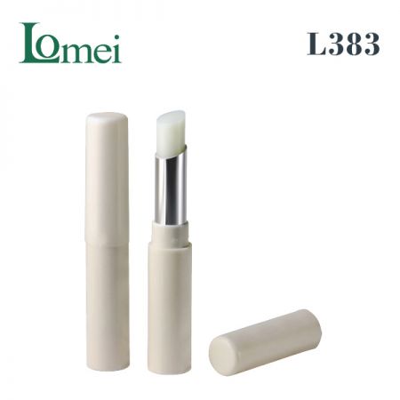 Tubo de lápiz labial de plástico-L383-2.8g-Paquete de tubo de lápiz labial