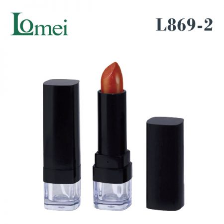 Tube de rouge à lèvres en plastique-L869-2-3,5 / 3,8g-Emballage de tube de rouge à lèvres
