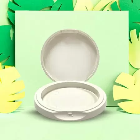 Plant Fiber Makeup Compact Packaging - Plastic Free Material Makeup Compact