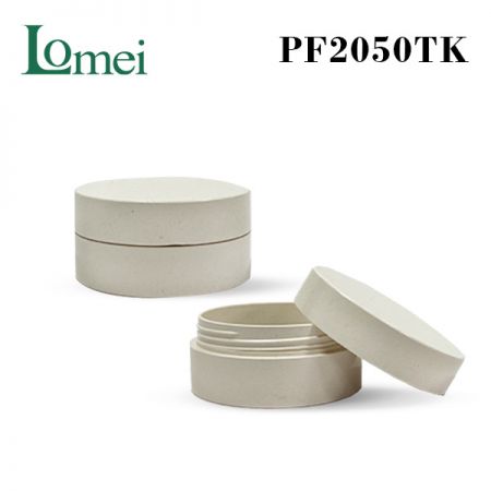 蜜粉盒 PF2050TK-5g-環保植物纖維-零塑膠PFP化妝品包材