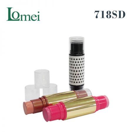 Tubo per panstick a doppia testa-718SD-4.5/6g, confezione cosmetica per tubo panstick