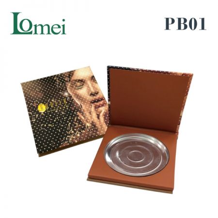 Compacto de maquillaje cosmético de papel-PB01-10g-Paquete cosmético de material de papel