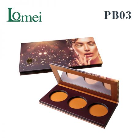 Compacto de maquillaje cosmético de papel-PB03-2.5g-Paquete cosmético de material de papel
