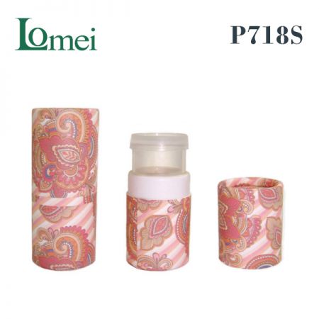 Paper Cosmetics Panstick Tube-P718S-6g-Paper Material Cosmetic Package