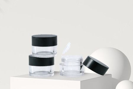 Puderglas-Make-up-Behälter