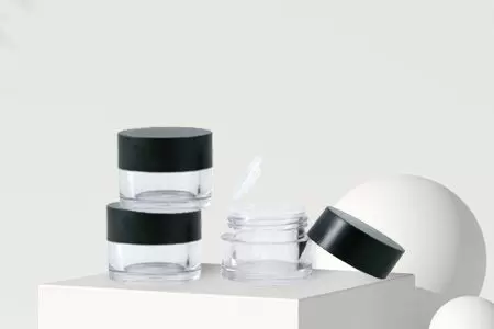 Puderglas-Make-up-Behälter - Pudercreme-Glas Kosmetik Primärverpackung