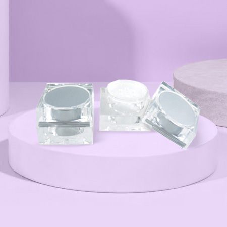 Acrylic Eyeshadow Powder Pot - Acrylic Material Eyeshadow Powder Pot