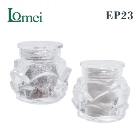 Pot de poudre de fard à paupières en plastique - EP23-1.3g-Pot de poudre de fard à paupières Emballage cosmétique