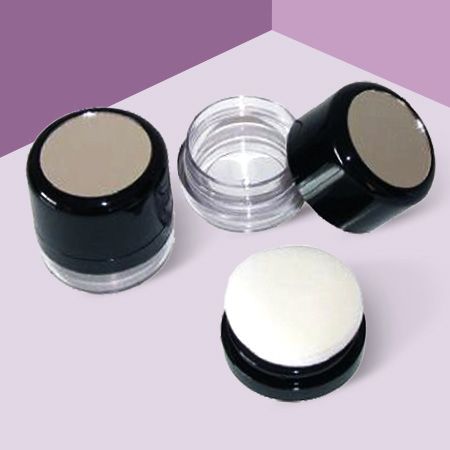 Powder Puff Jar Cosmetic Container - Cosmetics Powder Puff Jar