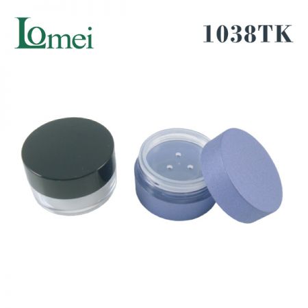 Plastik-Kosmetik Puderquastenglas - 1038TK-2,5g-Puderquastenglas Verpackung