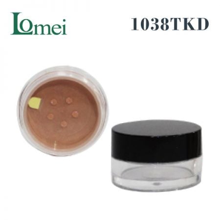 Plastikowy słoik do pudru kosmetycznego - 1038TKD-2,1g - opakowanie słoika do pudru