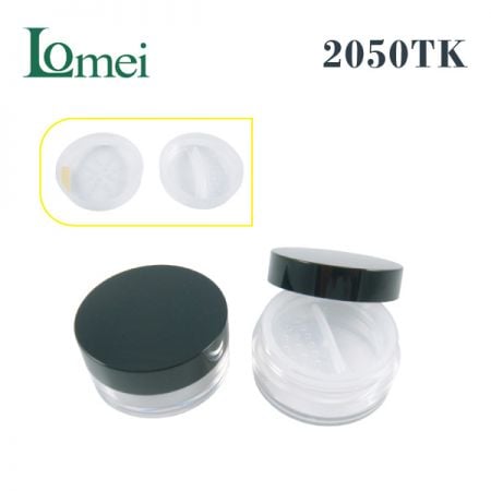 Plastik-Kosmetik Puderquastenglas - 2050TK-5g-Puderquastenglas Verpackung