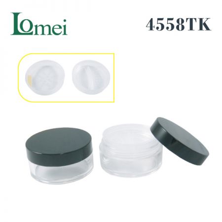 Plastikowy słoik do pudru kosmetycznego - 4558TK-9g - opakowanie słoika do pudru