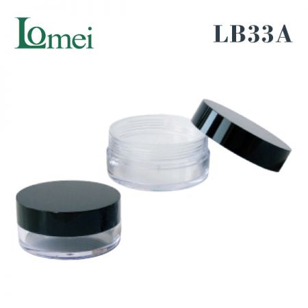 Plastic Cosmetics Powder Jar - LB33A-20g-Powder Jar Package